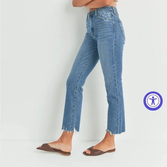 Just Black Denim - The Vintage Straight jeans medium denim women’s 26 - Picture 3 of 13